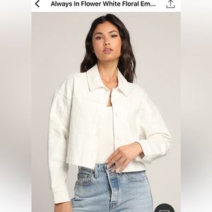 Lulus cropped jean jacket!